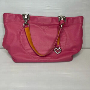 Brighton “JODI” Pink/Mauve Satchel/Tote Stitched Heart